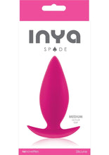 Load image into Gallery viewer, Inya Spade Silicone Butt Plug - Pink - Medium
