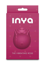Load image into Gallery viewer, Inya The Vibrating Rose Rechargeable Silicone Clitoral Stimulator - Red
