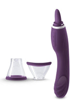Load image into Gallery viewer, Inya Triple Delight Rechargeable Silicone Vibrator - Purple
