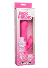 Load image into Gallery viewer, Jack Rabbit Elite Beaded G Rabbit Silicone Rechargeable Vibrator with Clitoral Stimulator - Pink
