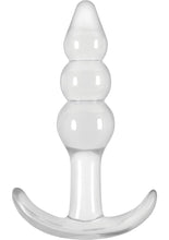 Load image into Gallery viewer, Jelly Rancher Ripple T Plug Butt Plug - Clear
