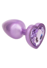Load image into Gallery viewer, Jewel Amethyst Heart Anal Plug
