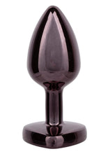 Load image into Gallery viewer, Jewel Black Diamond Heart Anal Plug - Black - Small
