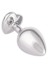 Load image into Gallery viewer, Jewel Ruby Heart Aluminum Anal Plug
