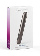Load image into Gallery viewer, Jimmyjane Chroma Metal Rechargeable Vibrator - Grey - 5.5in
