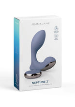 Load image into Gallery viewer, Jimmyjane Neptune 2 Rechargeable Silicone Dual Vibrating P-Spot Massager - Blue
