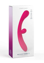 Load image into Gallery viewer, Jimmyjane Reflexx Rabbit 3 Rechargeable Silicone Vibrator - Fuchsia/Pink
