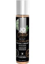 Load image into Gallery viewer, JO Gelato Water Based Flavored Lubricant Mint Chocolate - Chocolate - 1oz
