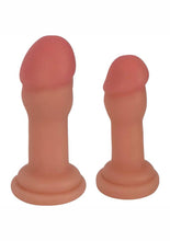 Load image into Gallery viewer, Jock Anal Plug Duo Penis Heads - Vanilla

