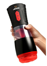 Load image into Gallery viewer, Jock Blow Job Sucking Licking and Vibrating Rechargeable Masturbator
