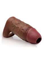 Load image into Gallery viewer, Jock Enhancers Silicone Penis Extension Sleeve - Chocolate
