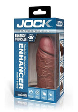 Load image into Gallery viewer, Jock Enhancers Silicone Penis Extension Sleeve - Chocolate
