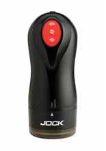 Load image into Gallery viewer, Jock Gyroblast Gyrating, Sucking and Vibrating Rechargeable Masturbator - Black/White
