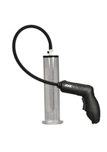 Load image into Gallery viewer, Jock Power Pumper Automatic Penis Pump with Cylinder - Black/Clear
