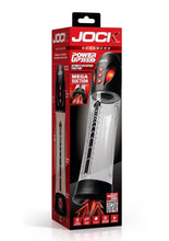 Load image into Gallery viewer, Jock Power Up Automatic Waterproof Rechargeable Penis Pump - Black
