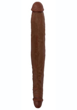 Load image into Gallery viewer, Jock Tapered Double Dildo - Chocolate - 13in
