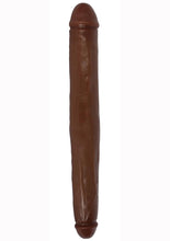 Load image into Gallery viewer, Jock Tapered Double Dildo - Chocolate - 18in
