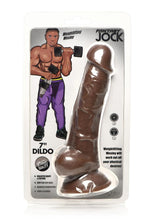 Load image into Gallery viewer, Jock Weightlifting Welsley Dildo with Balls - Chocolate - 7in
