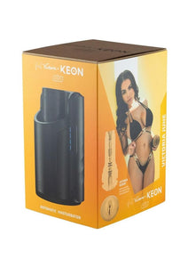 Kiiroo Keon and Feel Victoria Interactive Masturbator Combo Set - Pussy - Black/Vanilla