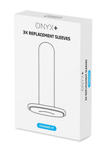 Load image into Gallery viewer, Kiiroo Onyx+ Replacement Sleeve - Clear/White - Standard Fit - 3 Per Pack
