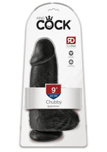 Load image into Gallery viewer, King Cock Chubby Dildo - Black - 9in
