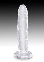 Load image into Gallery viewer, King Cock Dildo - Clear - 6in
