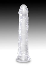 Load image into Gallery viewer, King Cock Dildo - Clear - 8in
