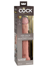 Load image into Gallery viewer, King Cock Elite Dual Density Silicone Dildo - Vanilla - 10in
