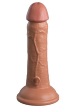 Load image into Gallery viewer, King Cock Elite Dual Density Silicone Dildo - Caramel - 6in
