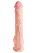 Load image into Gallery viewer, King Cock Plus Triple Density Dildo with Balls - Vanilla - 12in
