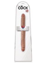 Load image into Gallery viewer, King Cock Slim Double Dildo - Caramel/Tan - 12in
