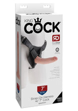 Load image into Gallery viewer, King Cock Strap-On Harness with Dildo - Vanilla - 7in
