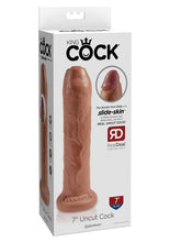 Load image into Gallery viewer, King Cock Uncut Cock Dildo - Caramel - 7in
