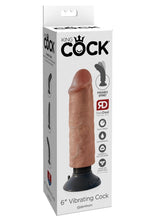 Load image into Gallery viewer, King Cock Vibrating Dildo - Caramel - 6in
