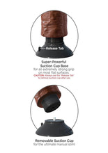 Load image into Gallery viewer, King Cock Vibrating Realistic Dildo Waterproof - Chocolate - 6in
