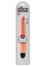 Load image into Gallery viewer, King Cock Vibrating Stiffy Dildo - Vanilla - 9in

