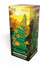 Load image into Gallery viewer, Kiotos Monstar Cox Grakencock Silicone Dildo with Suction Cup - Green/Yellow

