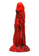 Load image into Gallery viewer, Kiotos Monstar Cox Inferno Silicone Cock with Suction Cup - Blue/Red
