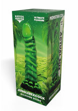 Load image into Gallery viewer, Kiotos Monstar Cox Junglerex Silicone Cock with Suction Cup - Black/Green
