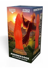 Load image into Gallery viewer, Kiotos Monstar Cox Phoenix Silicone Cock with Suction Cup - Orange
