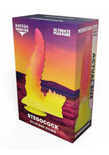 Load image into Gallery viewer, Kiotos Monstar Cox Stegocock Silicone Dildo with Suction Cup - Red/Yellow
