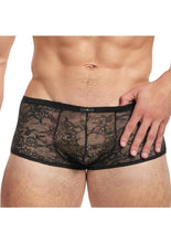 Load image into Gallery viewer, Lace King Lace Trunks - Black - Medium/Small
