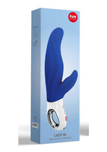 Load image into Gallery viewer, Lady Bi Silicone Vibrator with Clitoral Stimulator - Ultramarine - Blue
