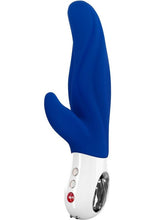 Load image into Gallery viewer, Lady Bi Silicone Vibrator with Clitoral Stimulator - Ultramarine - Blue
