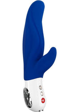 Load image into Gallery viewer, Lady Bi Silicone Vibrator with Clitoral Stimulator - Ultramarine
