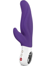 Load image into Gallery viewer, Lady Bi Silicone Vibrator with Clitoral Stimulator - Purple/Violet
