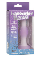 Load image into Gallery viewer, Lavender Haze Bulb Probe Silicone Rechargeable Anal Plug - Purple/White
