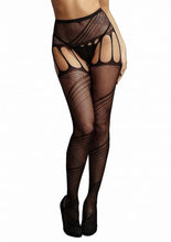 Load image into Gallery viewer, Le Desir Crotchless Cut Out Pantyhose - Black - One Size
