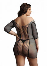 Load image into Gallery viewer, Le Desir Duo Net Sleeved Mini Dress
