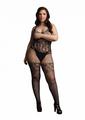 Load image into Gallery viewer, Le Desir Lace and Fishnet Bodystocking
